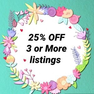 25% OFF 3 or MORE listings BUNDLE BUNDLE Bundle fashion